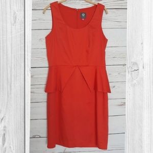 Vince Camuto Orange Peplum Dress